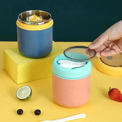 Stainless Steel Thermal Container | 530 ml / 710 ml | Insulated Lunch and Soup Cup | Durable & Leak-Proof