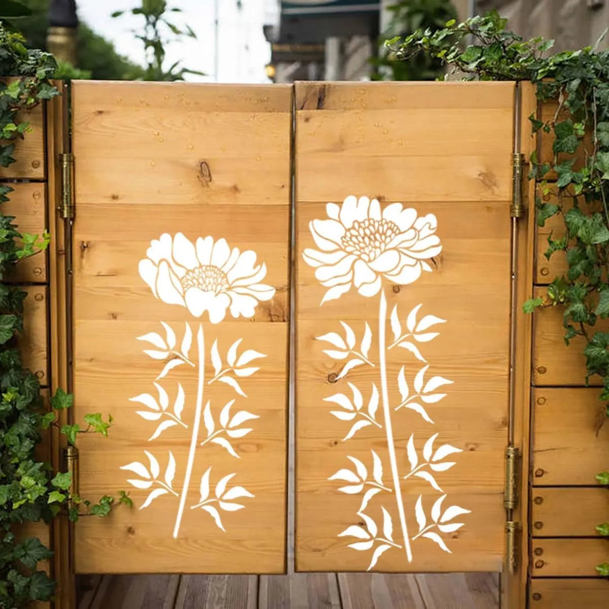Floral Stencils for Fences and Walls | Customizable Patterns