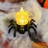 Spider back transparent candle crying