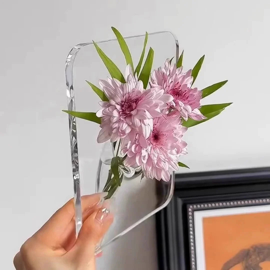 Transparent Butterfly Vase | Decorative Table Vase | Modern Design | Plastic