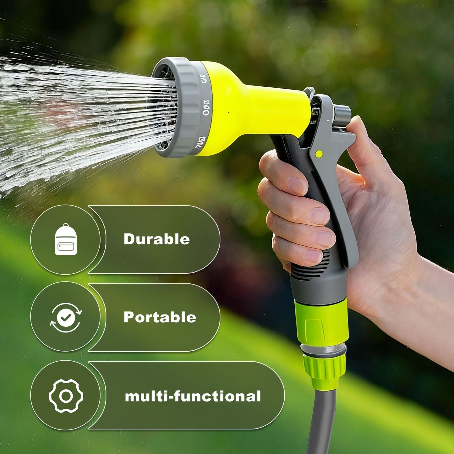 Portable Hose for Outdoor Cleaning and Gardening Use