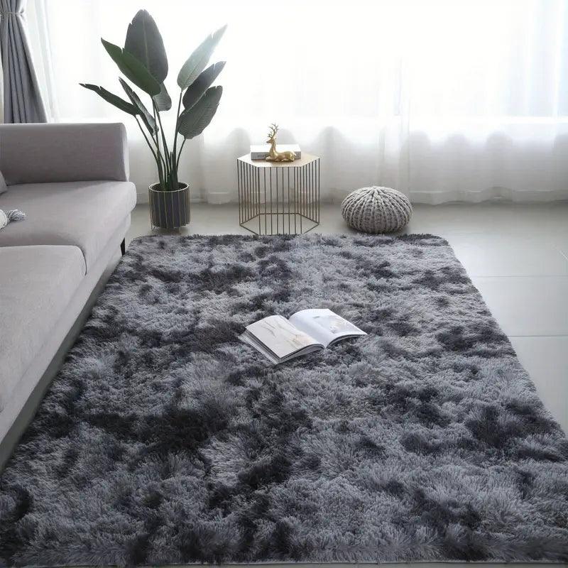 Soft Area Rug | Plush & Non-Slip | Tie-Dye Pattern | 31x47 inches