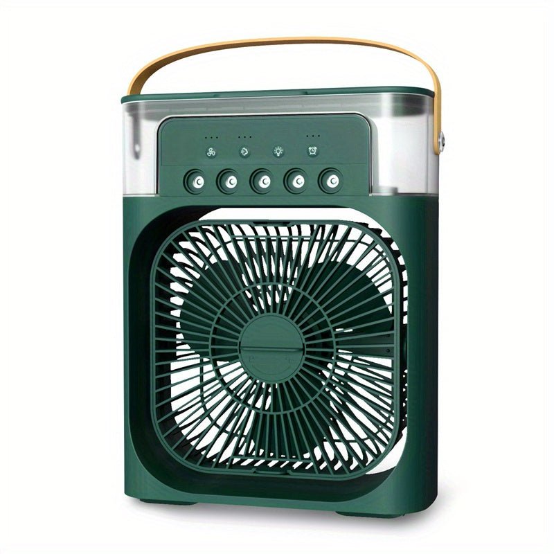 Portable USB Rechargeable 600ml Spray Fan - 2V Humidifier with 3 Speeds