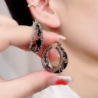 Elegant Black Zirconia French Earrings for Every Occasion