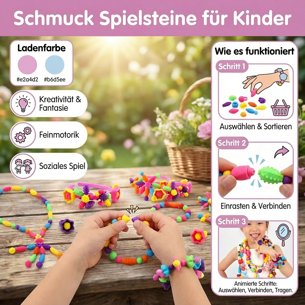 Children's Jewelry Game Pieces