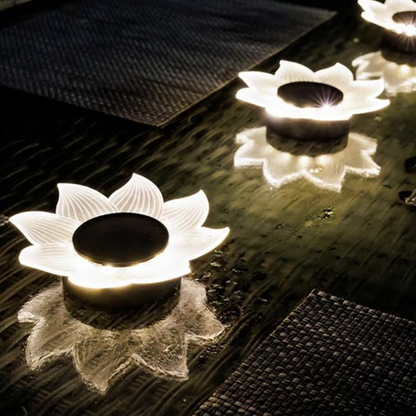 Solar-Powered Garden Glow Light - Effortless Outdoor Illumination