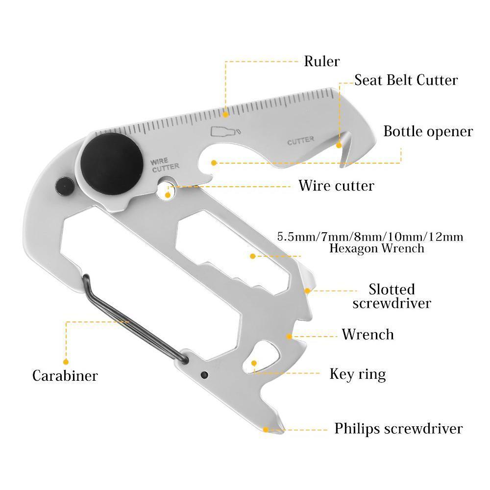 Compact 12-in-1 Travel Tool - Always Ready