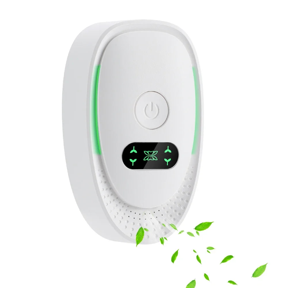Compact Air Purifier with Plug-In Negative Ion Generator – Quiet Filterless Device for Bedroom & Bathroom
