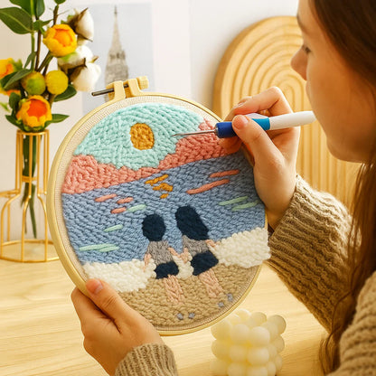 Quick Relaxation and Beautiful Embroidery Art Creation