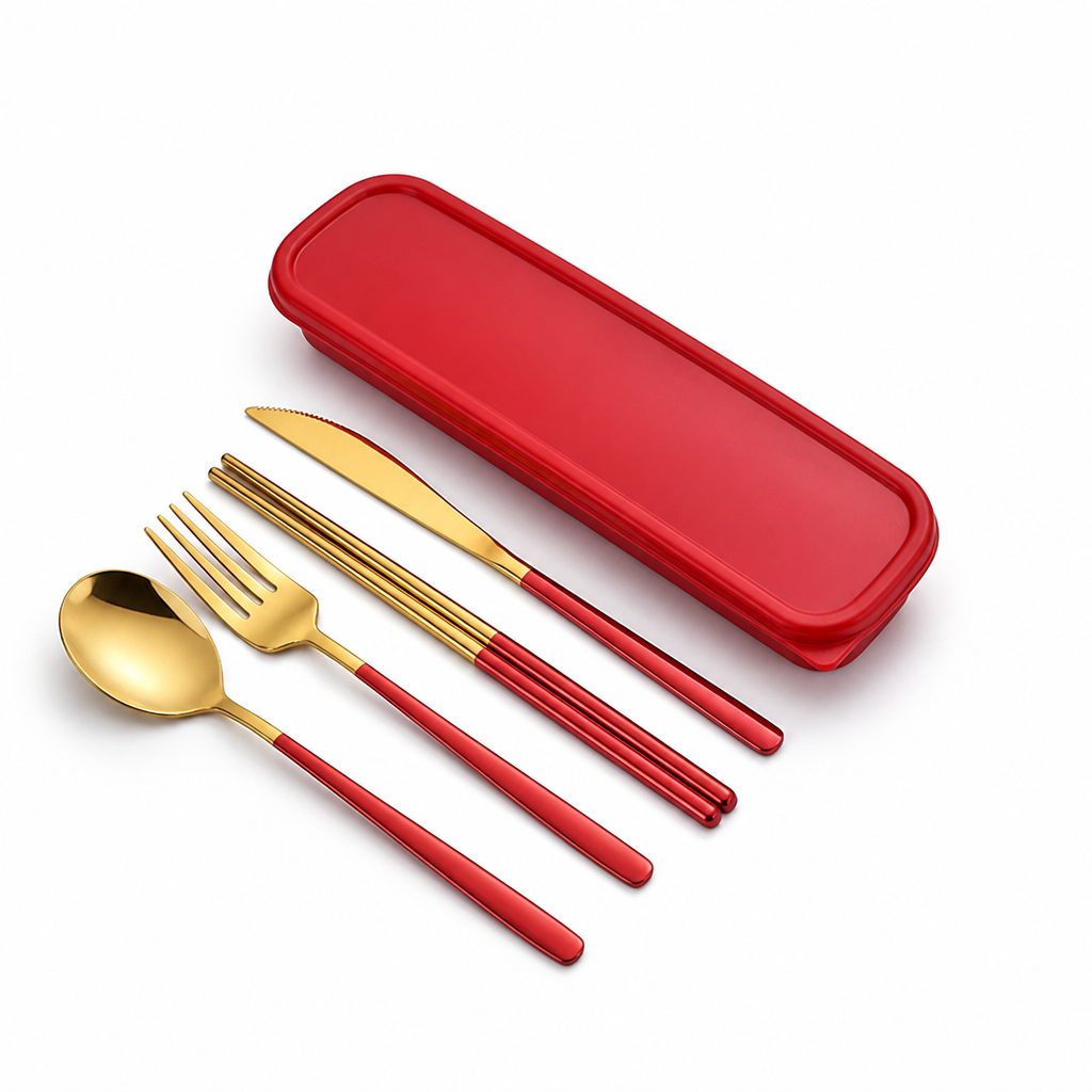 Sustainable Stainless Steel Travel Cutlery Set