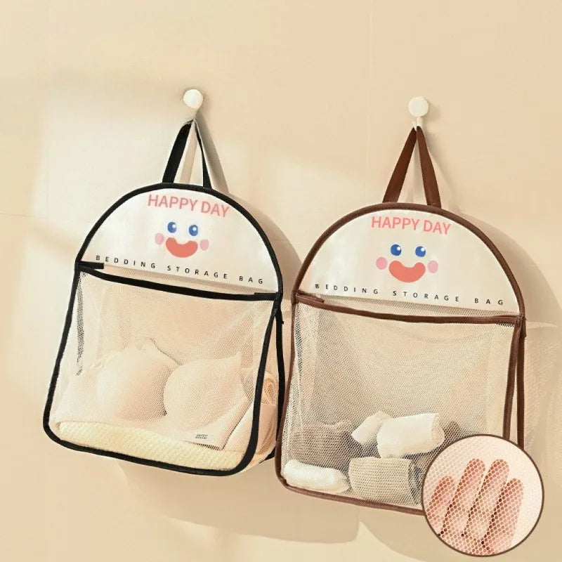 Hanging Wall Storage Bag | Mesh Organizer for Socks and Underwear | Door and Closet Mount