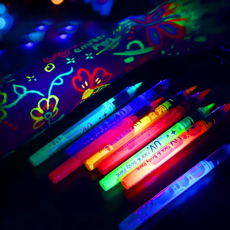 Waterproof Neon Face Paint for All-Night Glow