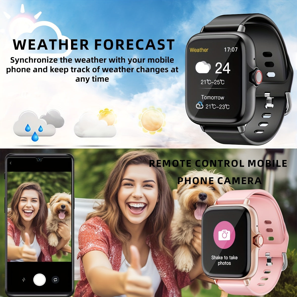 Stylish Smartwatch with Activity Tracker and Notifications - SmartFit Touch