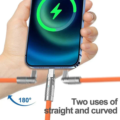 Quick Charge Cable with 180° Rotating Connector