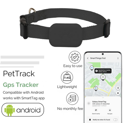 Mini Animal Tracker – Bluetooth Collar for Dogs and Cats