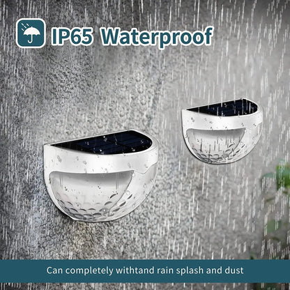 Solar LED Wall Light with Light Sensor | Waterproof IP65 | 6 LEDs | Perfect for Fences & Gardens