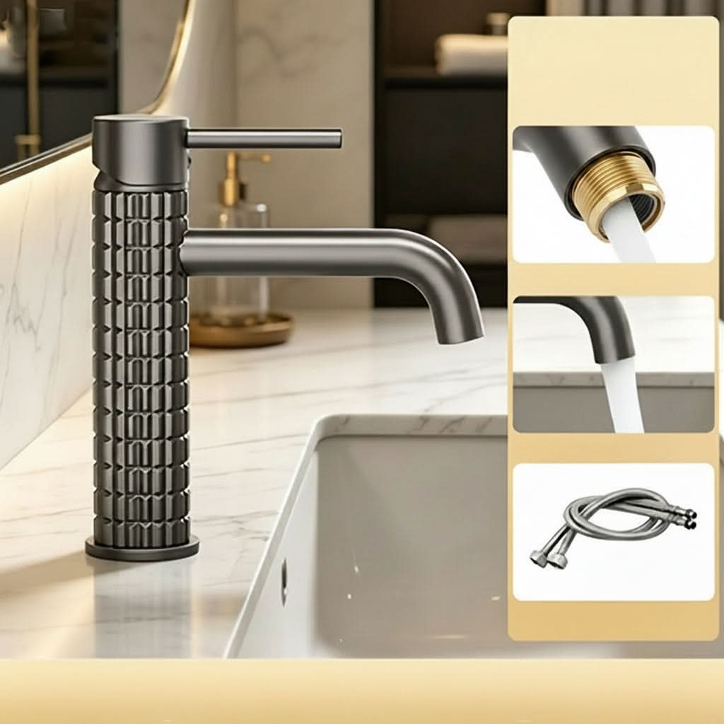 Brass Faucet for Hot and Cold Water – Basin Installation