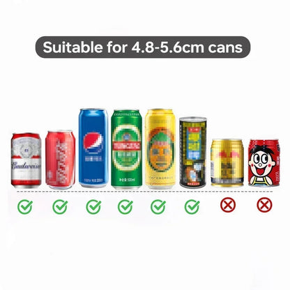 Multi-Functional Can and Bottle Opener with Stainless Steel Mechanism and Non-Slip Handle