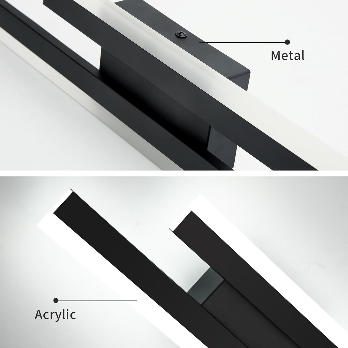 Acrylic and Metal Designed LED Wall Light