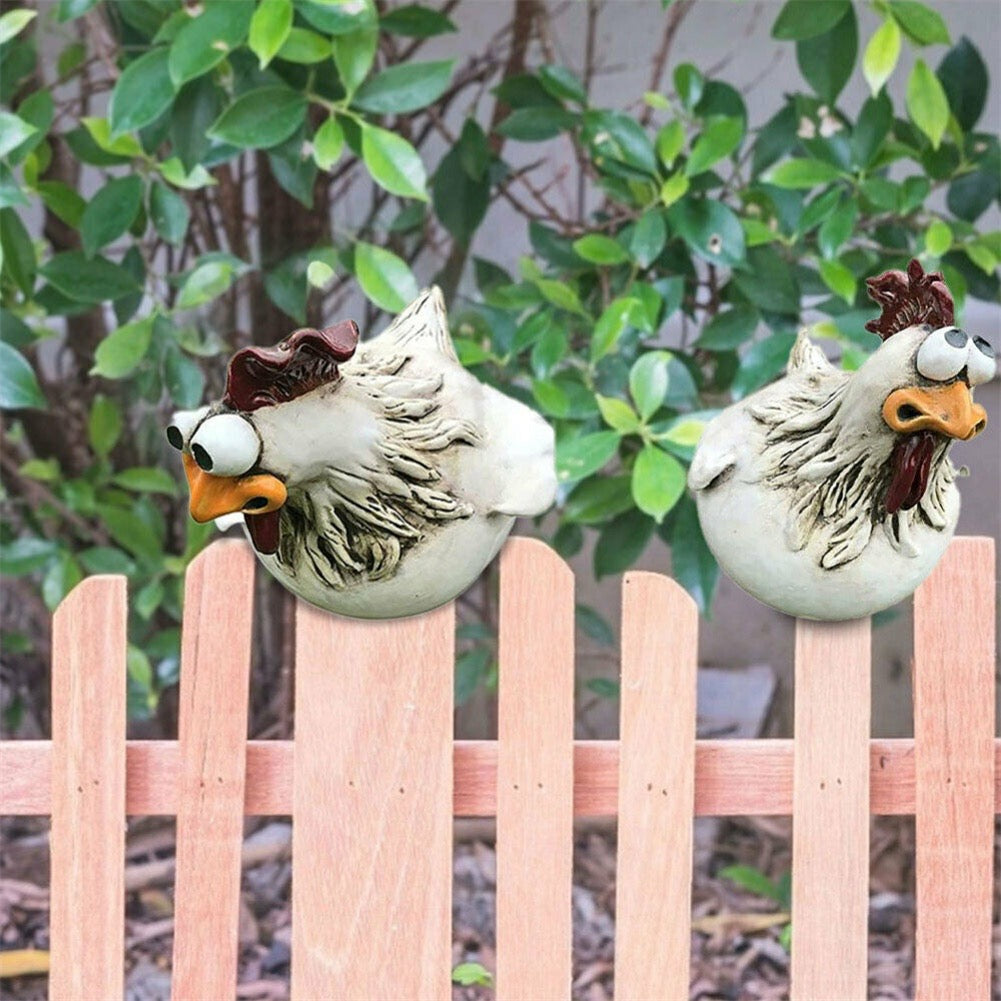 Buy One Get One Free | Large-Eyed Chicken Garden Statues
