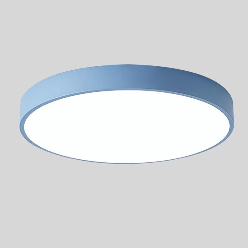 Nordic Style Circular LED Ceiling Light in Wooden Finish