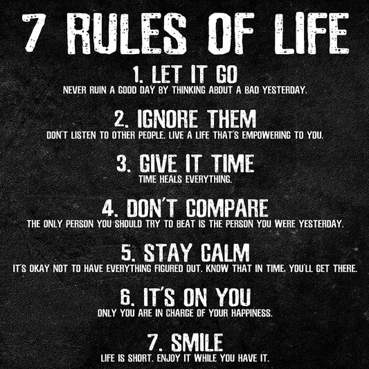Elevate Your Space with the 7 Life Principles Poster