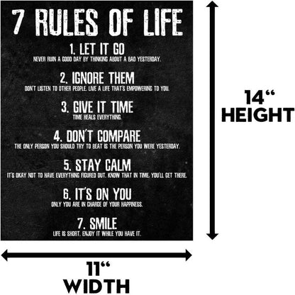 Elevate Your Space with the 7 Life Principles Poster