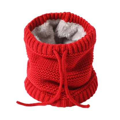 Thick Fur Neck Cover Scarf for Women - Knitted Winter Ring Style