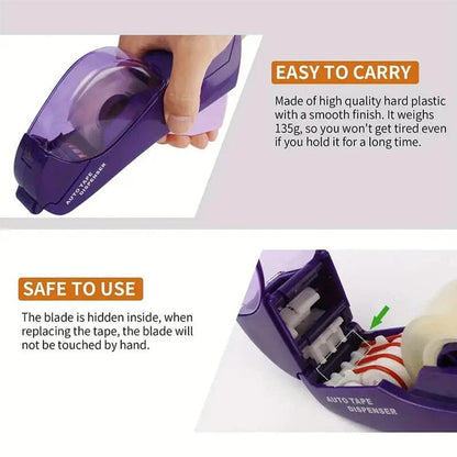 Handheld Tape Cutter with Automatic Dispenser – All-in-One Tool