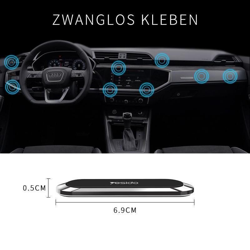Compact 360-Degree Rotatable Magnetic Phone Holder - Strong Adhesive