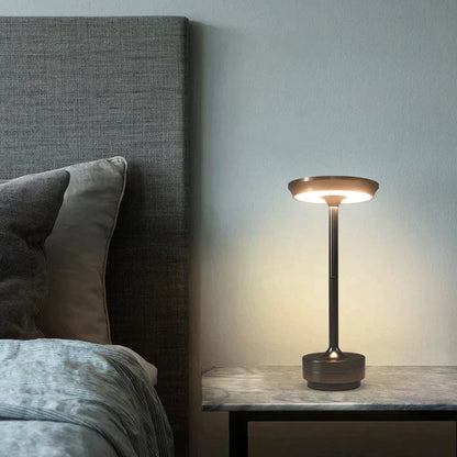 LED Lamp with Rechargeable Battery and Wireless Design