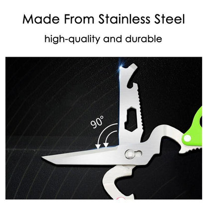 Versatile 10-in-1 Multi-Tool Scissors for Every Task
