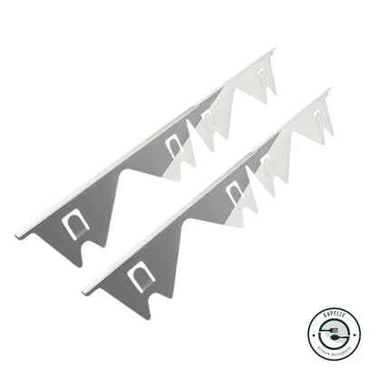 Adjustable Stainless Steel Gap Cover for Kitchen 35–70 cm | Prevents Crumbs & Spills | No-Tool Installation | Available in Black or Silver | Set of 2