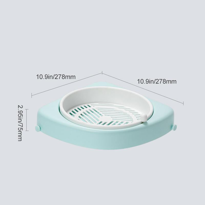 Rotating Corner Shelf for Bathroom Use