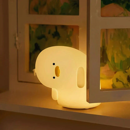 Touch-Controlled Rechargeable Night Light Lamp – Portable Squeeze Design