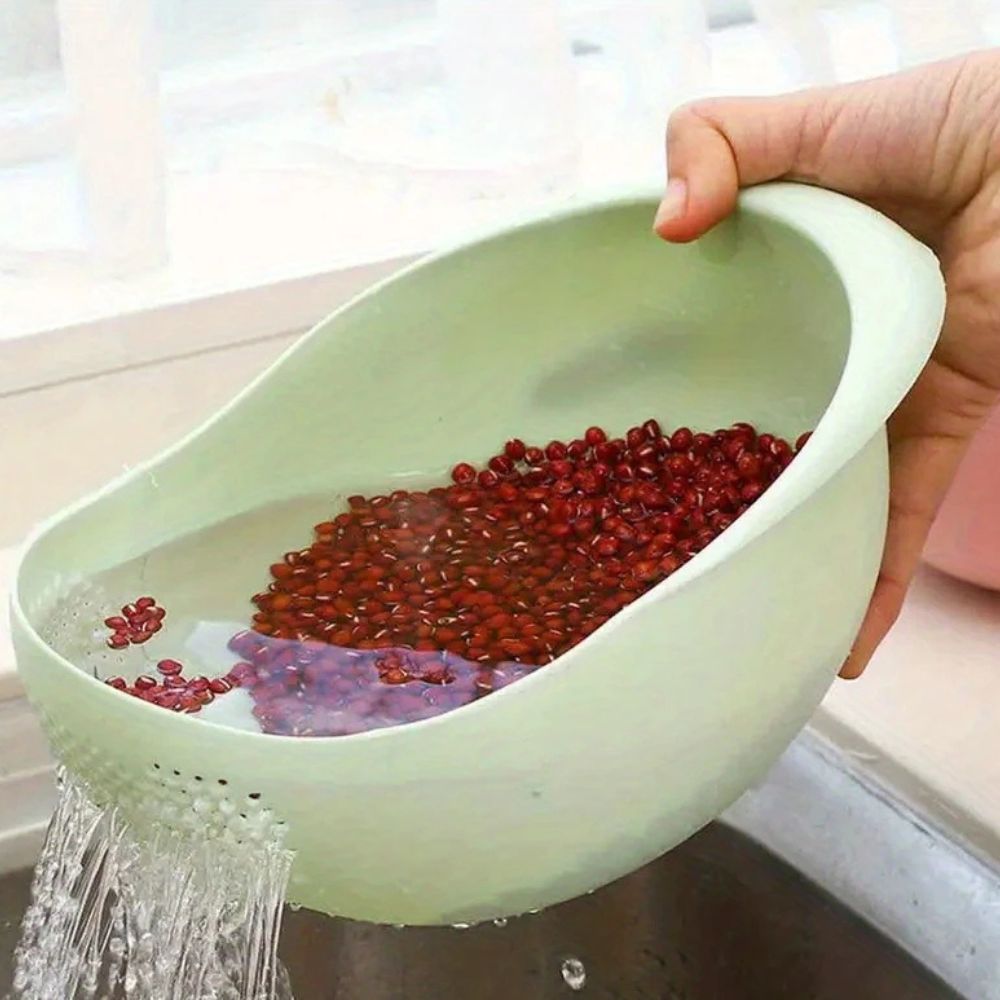 Modern Kitchen Strainer Bowl – Wash & Drain Colander
