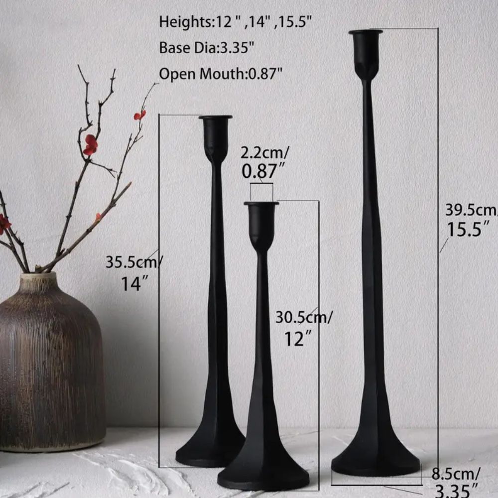 Industrial Elegance Candle Holder Set | 3-Piece Collection
