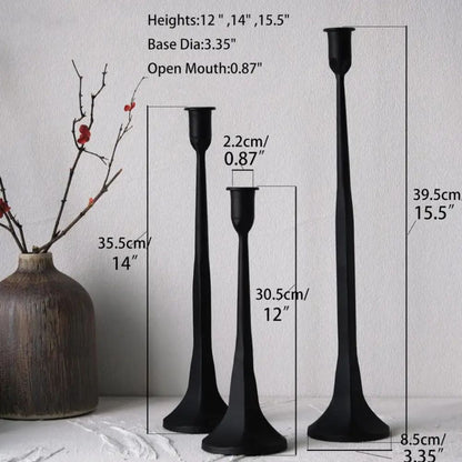 Industrial Elegance Candle Holder Set | 3-Piece Collection