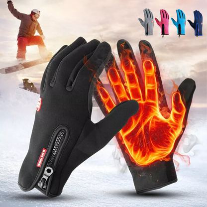 Touchscreen Heated Gloves for Winter Activities - Unisex Outdoor Wear