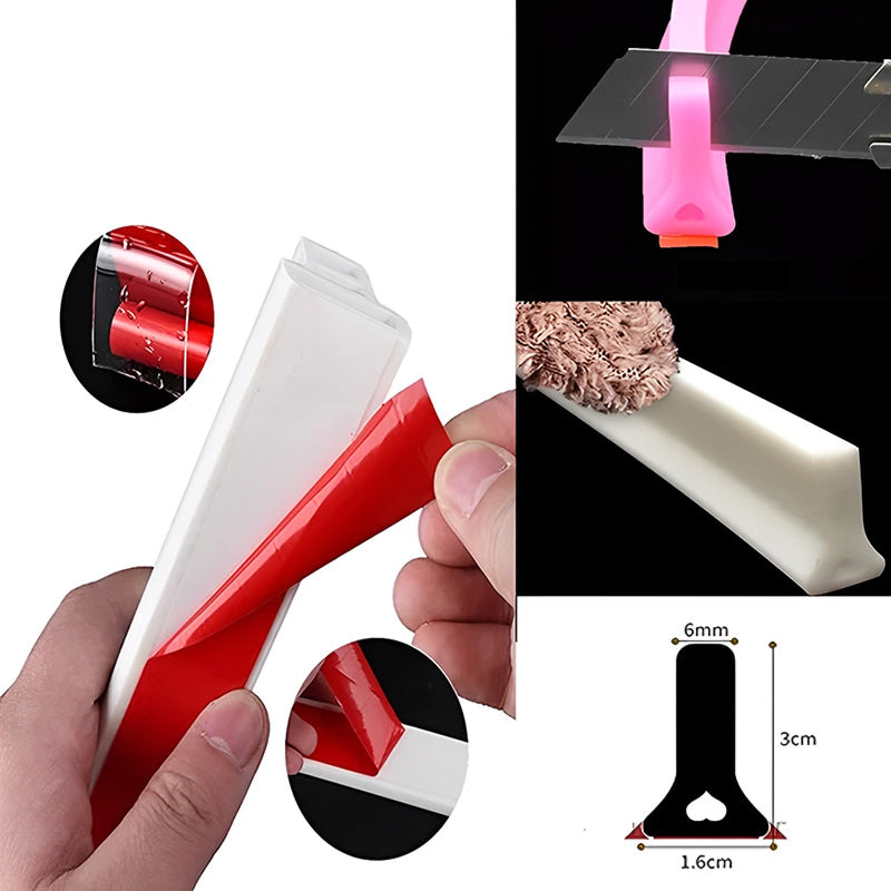 Versatile Silicone Water Barrier Strip for Home Use