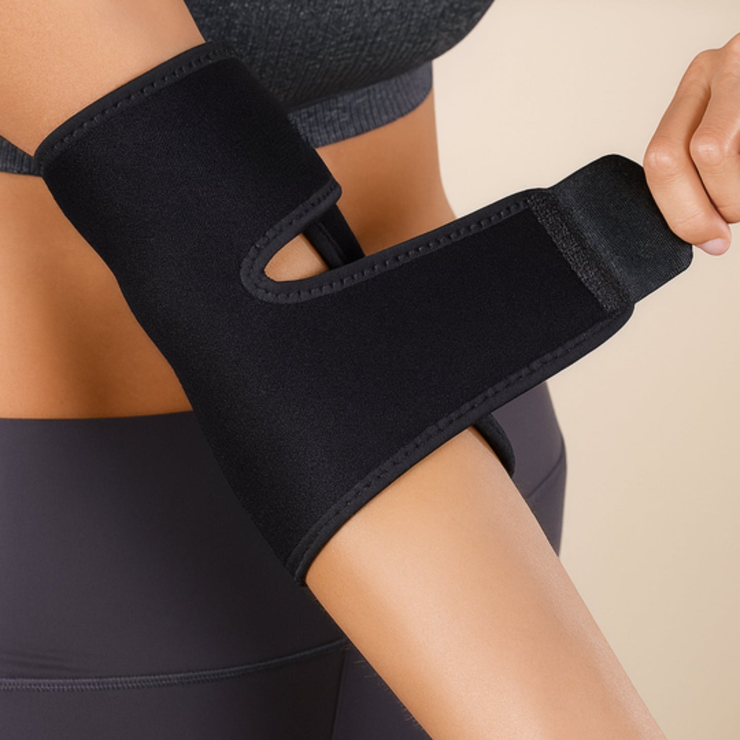 Adjustable Compression Elbow Support with Breathable Strap