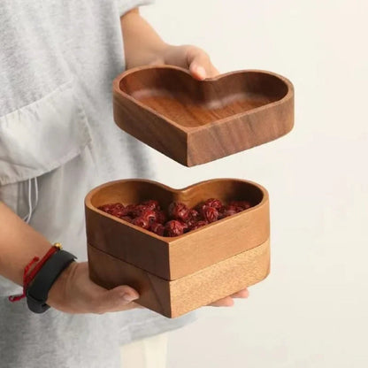 Charming Heart-Shaped Snack Tray Set | 4 Pieces