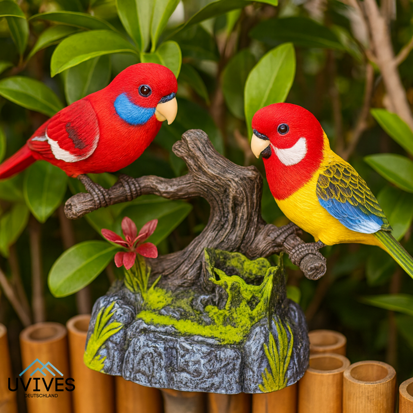 Talking Parrot for a Lively Spring Garden