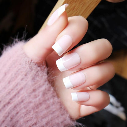 Elegant French Manicure Nail Tips Kit - 100 Pieces