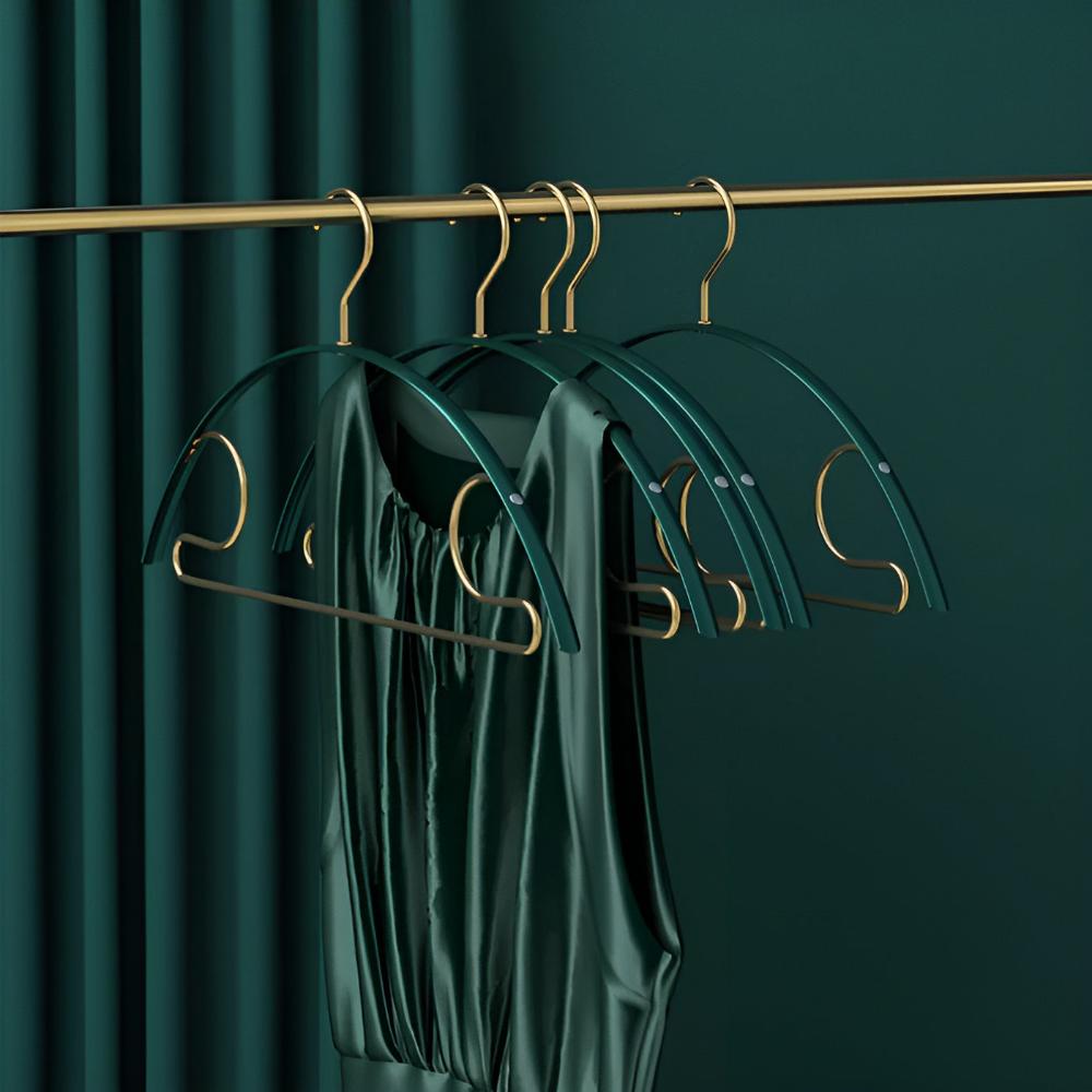 Elegant Aluminum Wardrobe Hangers | Set of 5