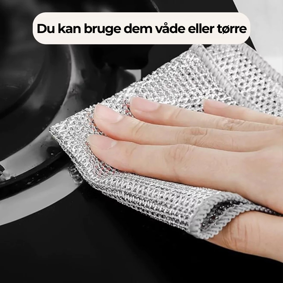 5-Pack Stainless Steel Scrubbing Pads for Effortless Cleaning