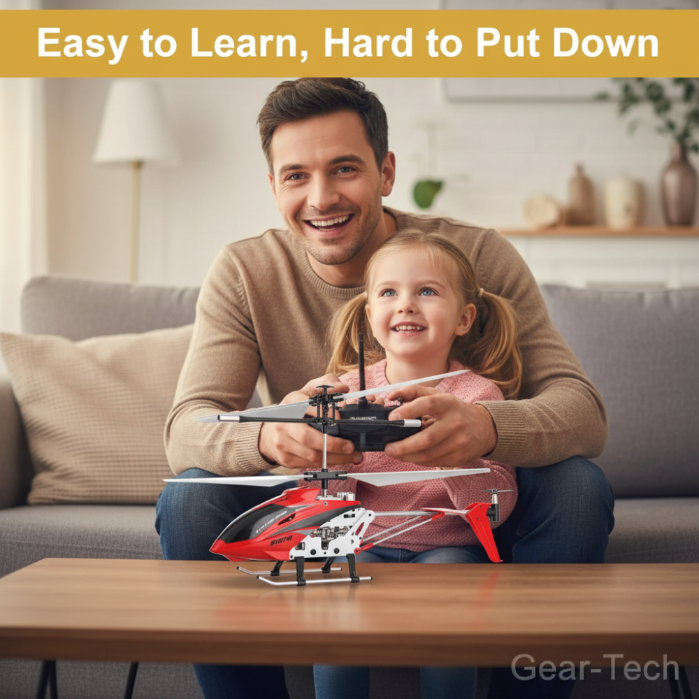 Crash-Resistant Compact Helicopter for Kids and Adults