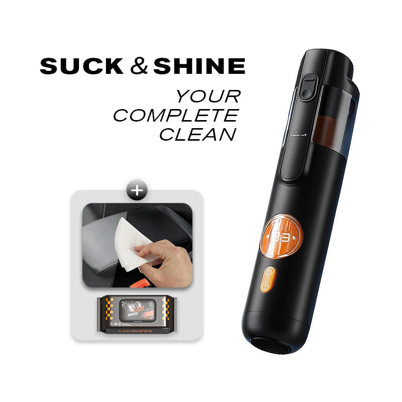 Handheld Vacuum Cleaner for Effortless Cleaning with 5 Versatile Attachments