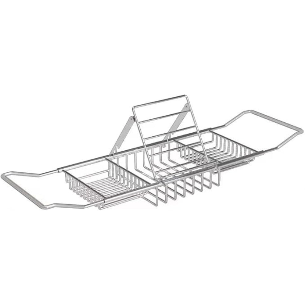 Versatile Stainless Steel Bathtub Organizer Tray