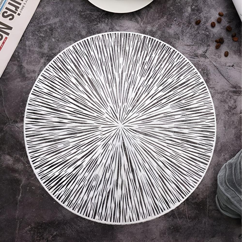 Luxe Metallic Dining Protector Mat